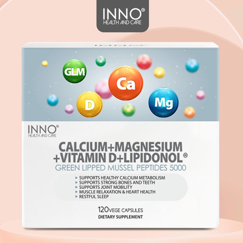 이노헬스 칼슘+마그네슘+비타민D+리피도놀(초록입홍합) 120캡슐